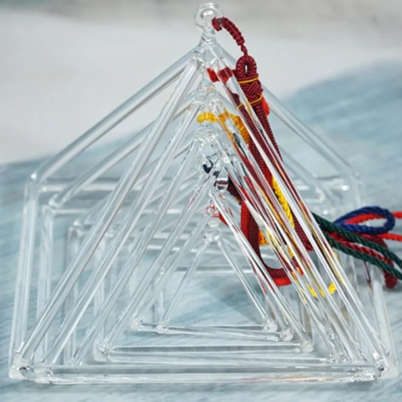 Clear Crystal Singing Pyramid-ToShay.org