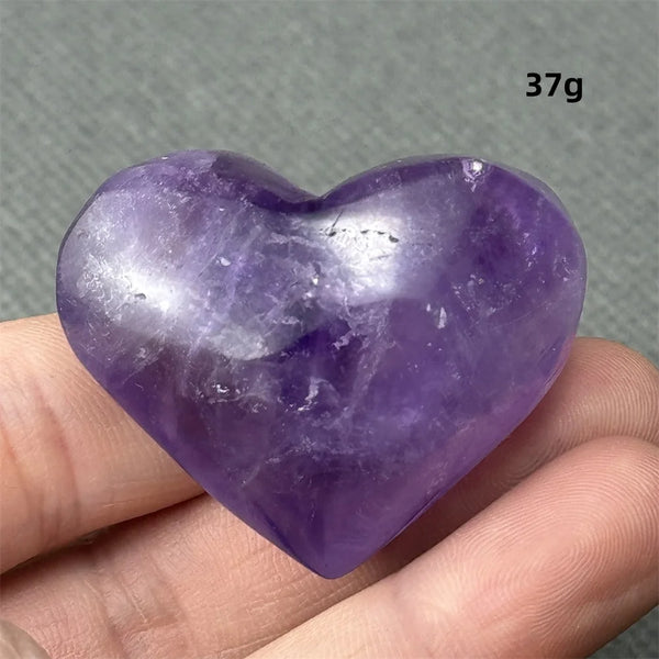 Purple Amethyst Heart-ToShay.org