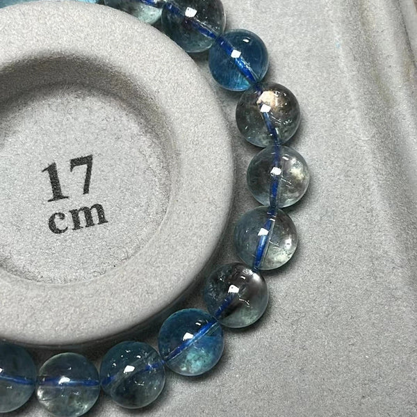 Blue Aquamarine Bead Bracelet-ToShay.org