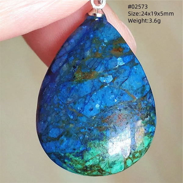 Blue Azurite Pendant-ToShay.org