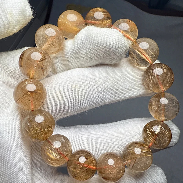 Gold Rutilated Quartz Beads-ToShay.org
