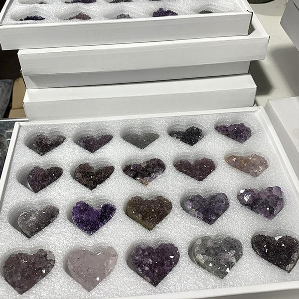 Purple Amethyst Geode Heart-ToShay.org