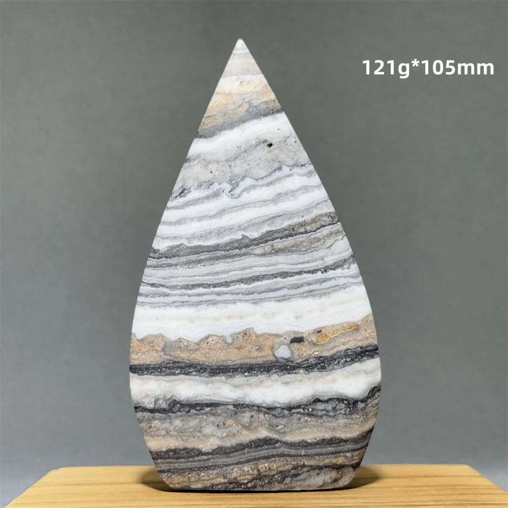 Grey Striped Agate Torch-ToShay.org