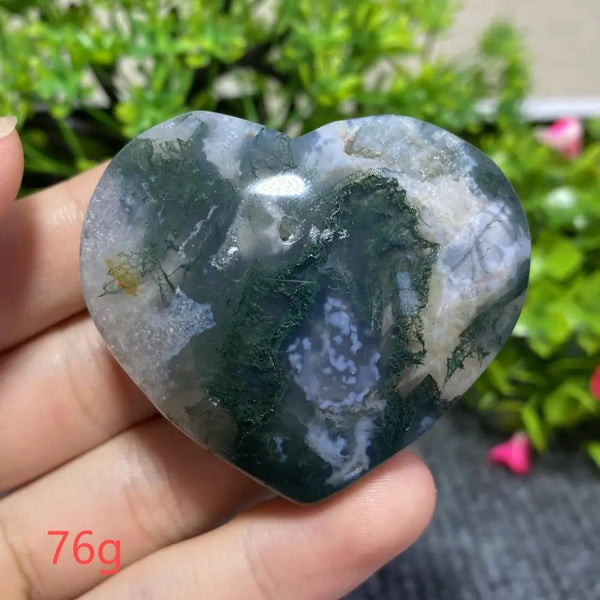Green Moss Agate Heart-ToShay.org