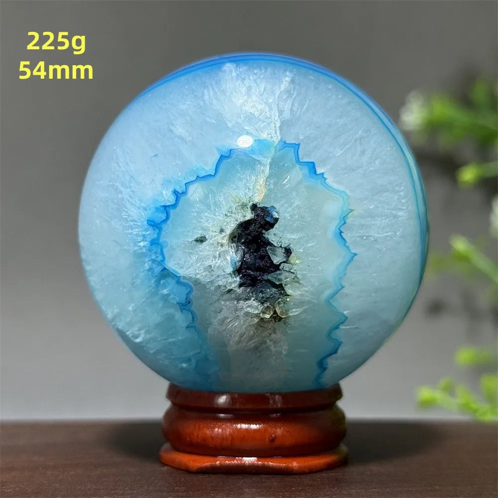 Blue Agate Ball-ToShay.org