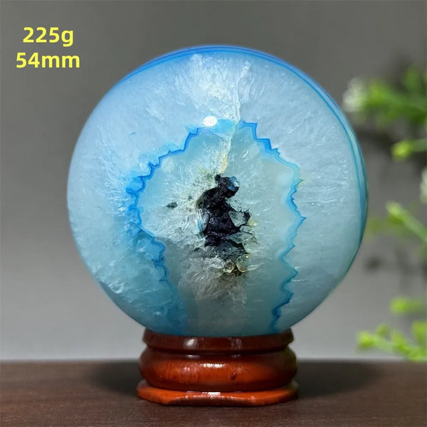 Blue Agate Ball-ToShay.org