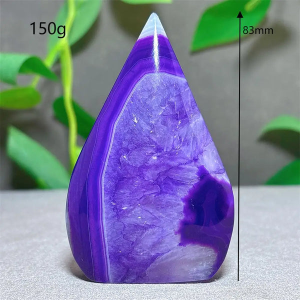 Violet Striped Agate Flame-ToShay.org