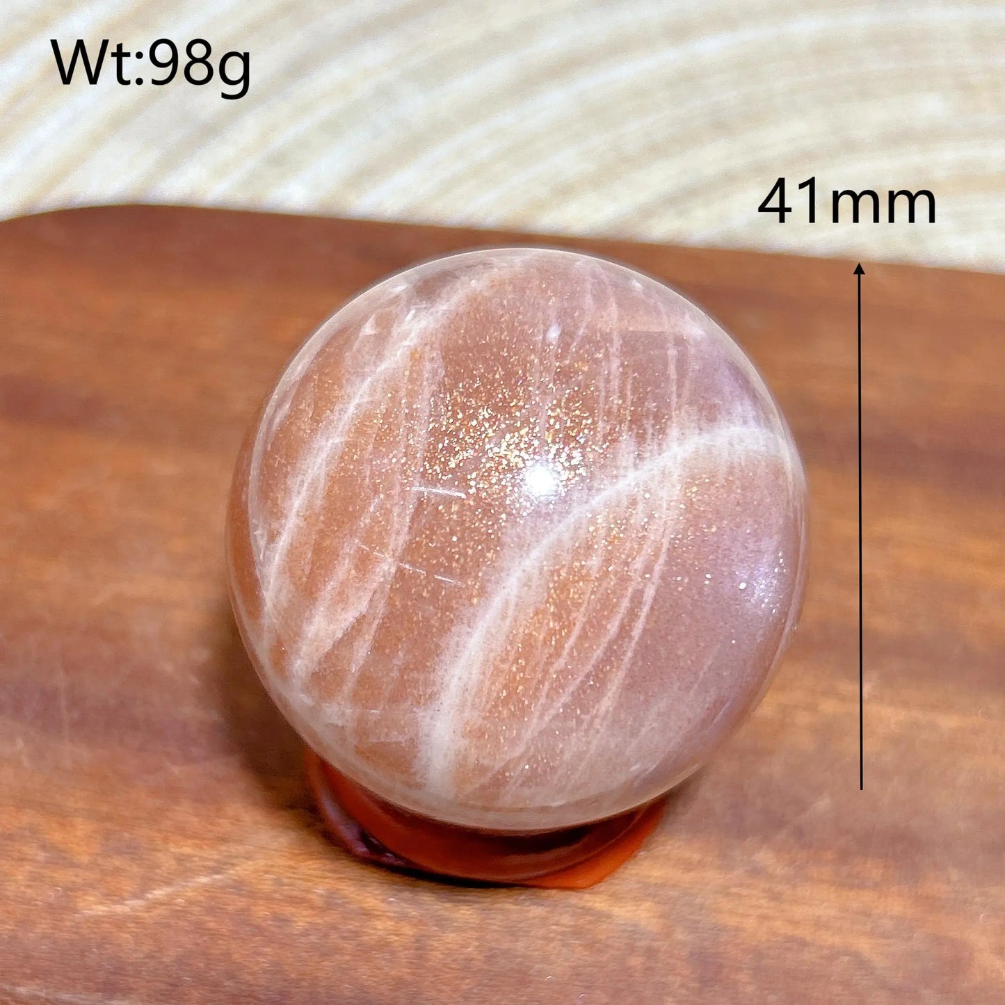 Pink Moonstone Ball-ToShay.org