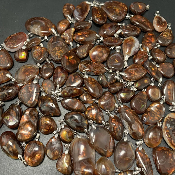 Red Fire Agate Pendants-ToShay.org