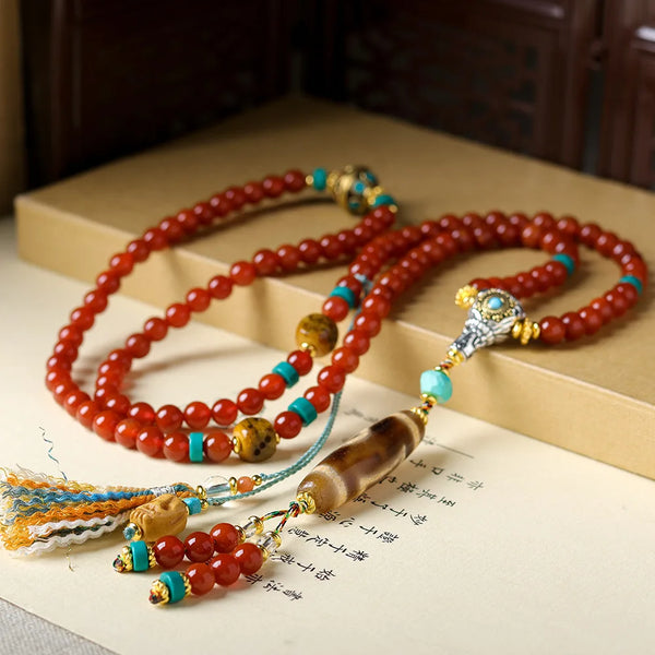 Red Agate Wrap Bracelet-ToShay.org
