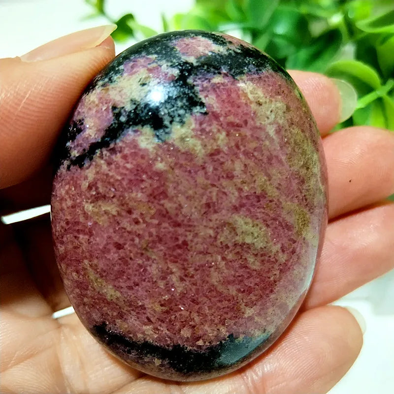 Pink Rosestone Palm Stone-ToShay.org