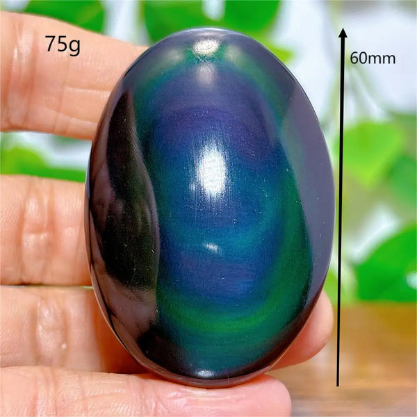 Rainbow Obsidian Palm Stones-ToShay.org