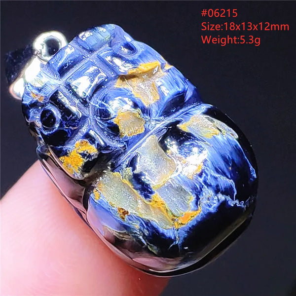 Blue Pietersite Chatoyant Pendant-ToShay.org