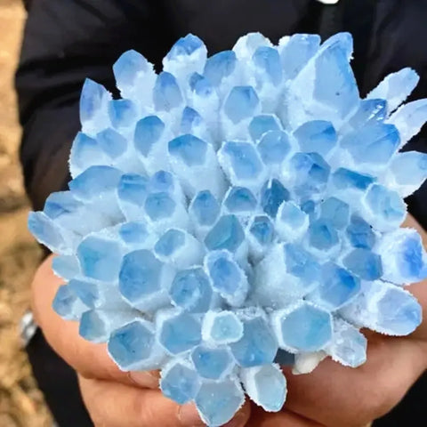 Blue Phantom Quartz Cluster-ToShay.org