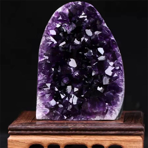 Violet Amethyst Cluster Crystal-ToShay.org