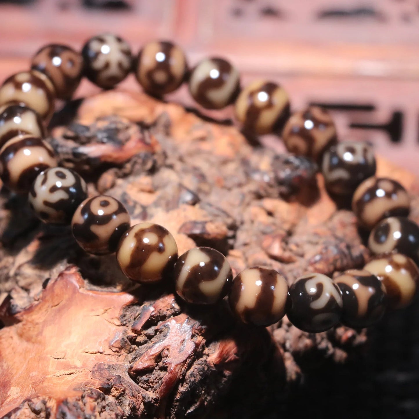 Tibetan Agate Dzi Bracelet-ToShay.org