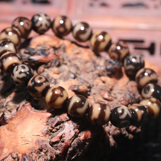 Tibetan Agate Dzi Bracelet-ToShay.org