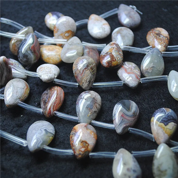 Mixed Agate Teardrop Beads-ToShay.org