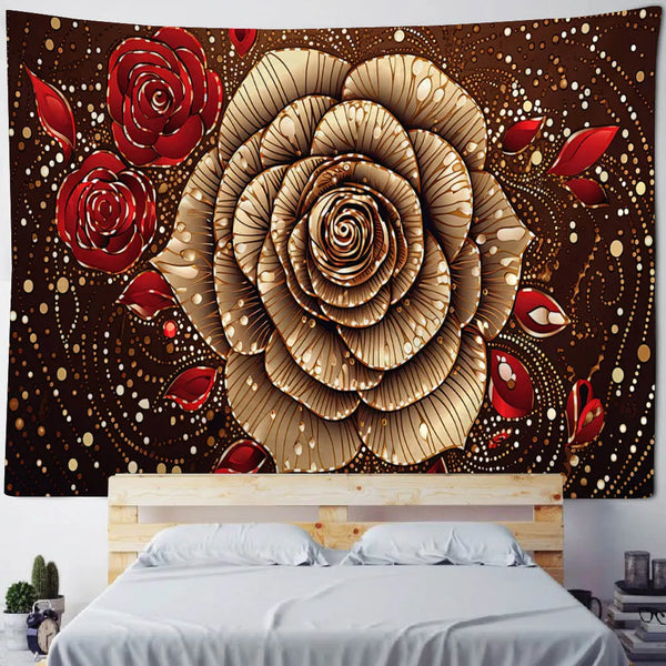 Flower Art Tapestry-ToShay.org