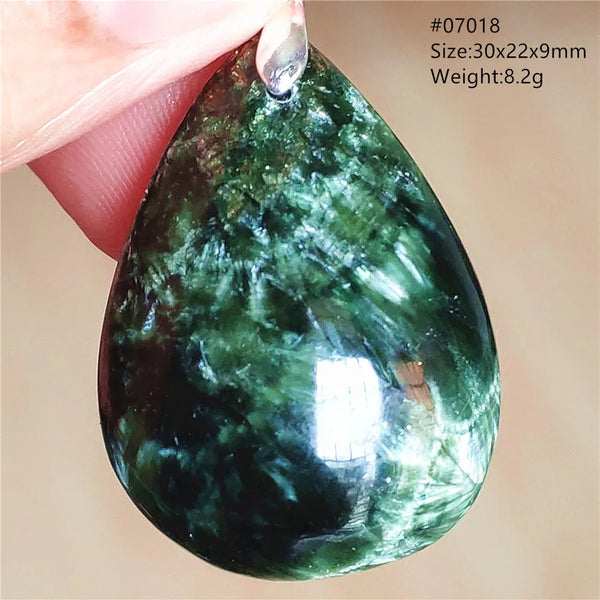 Green Seraphinite Pendant-ToShay.org