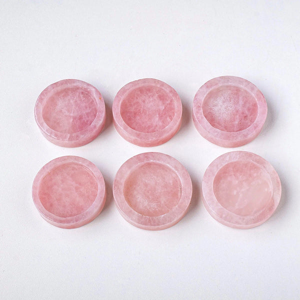 Pink Rose Quartz Candle Holder-ToShay.org