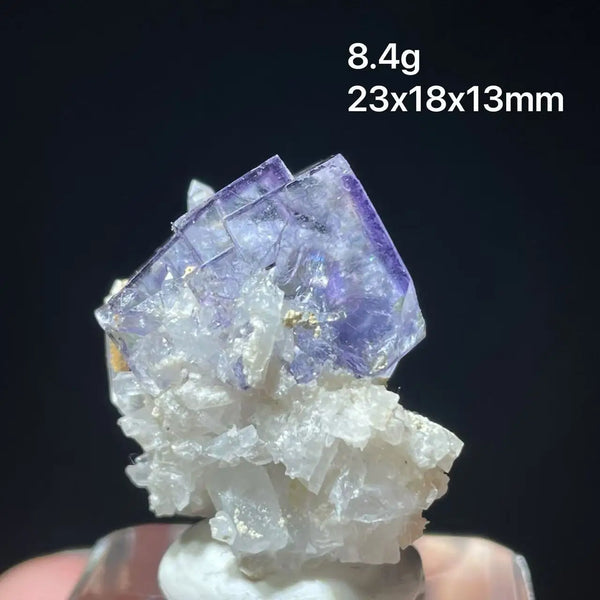 Purple Fluorite Mica Crystal-ToShay.org
