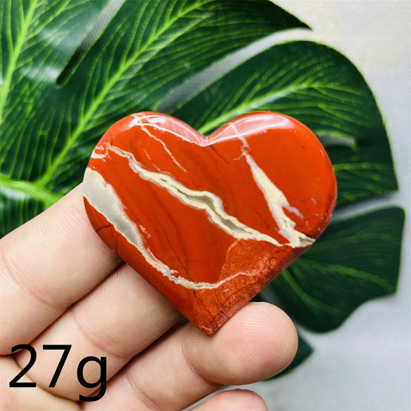 Red Jade Agate Heart-ToShay.org