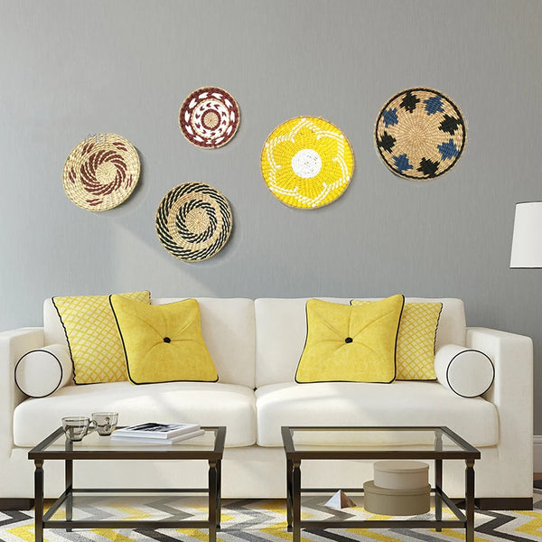 Rattan Grass Weaved Plate-ToShay.org
