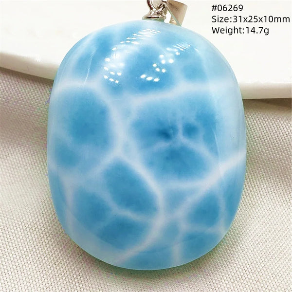Blue Larimar Pendant-ToShay.org