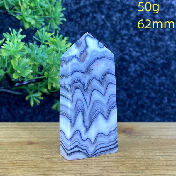 Blue Striped Agate Tower-ToShay.org