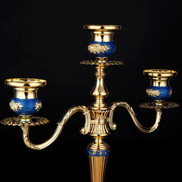 Blue Gold Candelabra-ToShay.org
