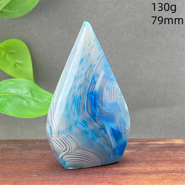 Blue Striped Agate Torch-ToShay.org