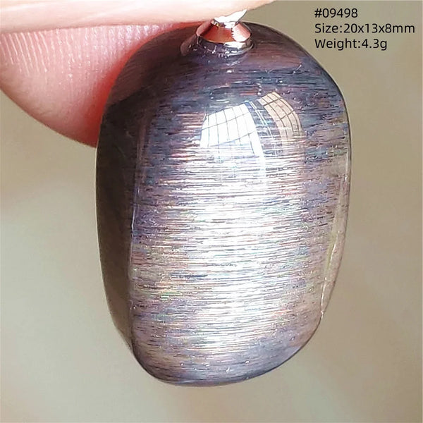 Black Sunstone Moonstone Pendant-ToShay.org