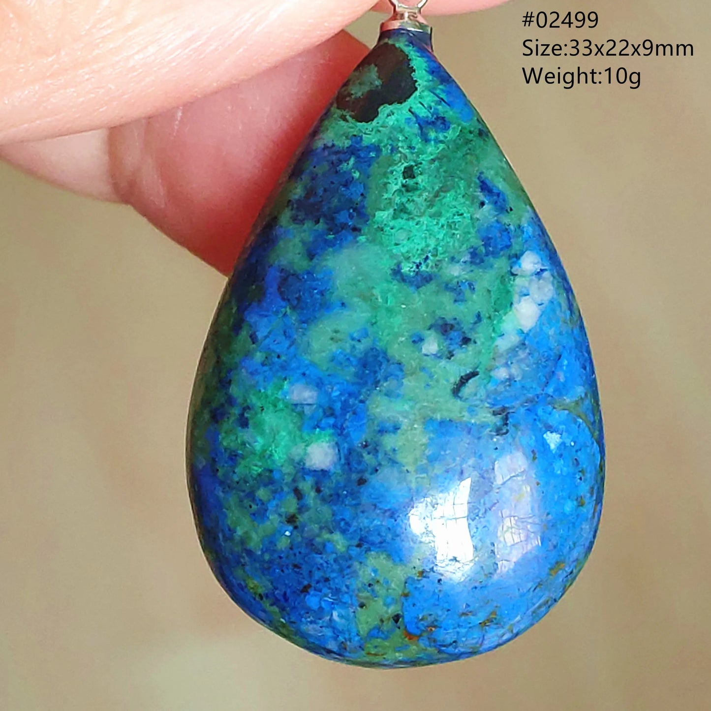 Green Blue Malachite Pendant-ToShay.org
