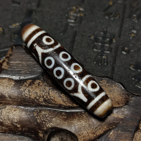 Tibetan Agate Eyes Dzi Beads-ToShay.org