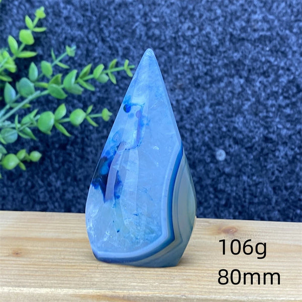 Blue Lace Agate Torch-ToShay.org