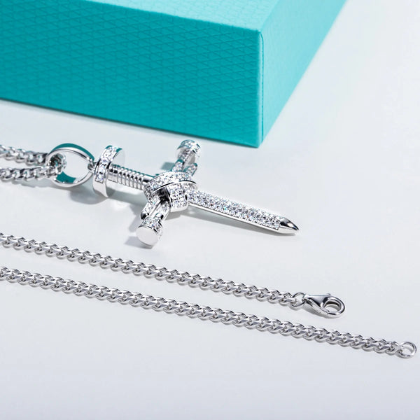 Silver Crystal Cross Pendant-ToShay.org