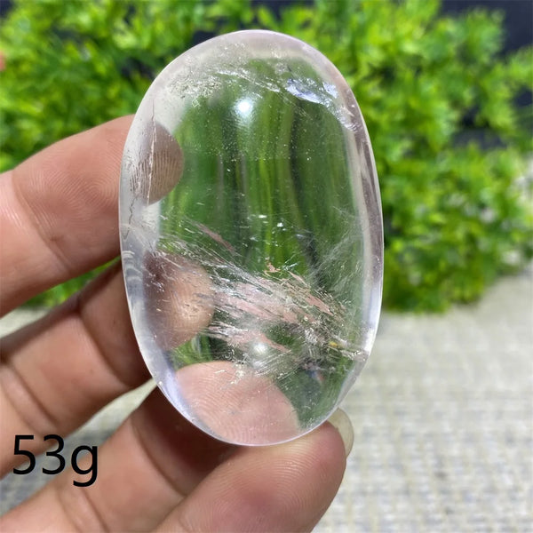Clear Crystal Palm Stone-ToShay.org