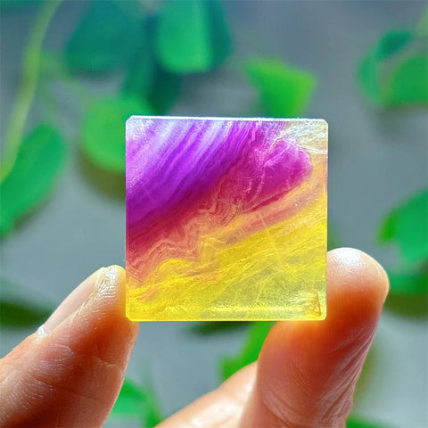 Purple Fluorite Crystal Square-ToShay.org