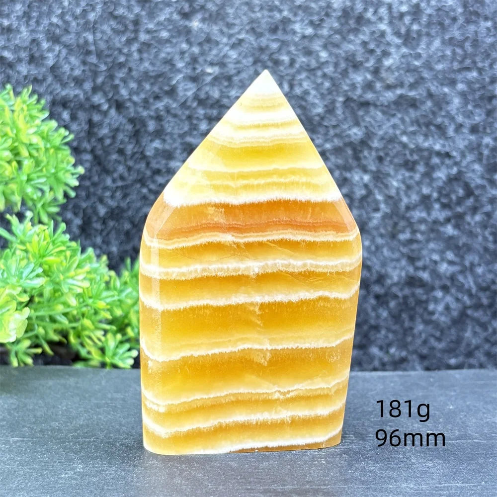 Yellow Striped Crystal Tower-ToShay.org