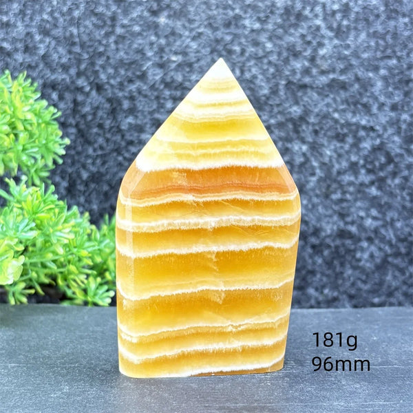 Yellow Striped Crystal Tower-ToShay.org