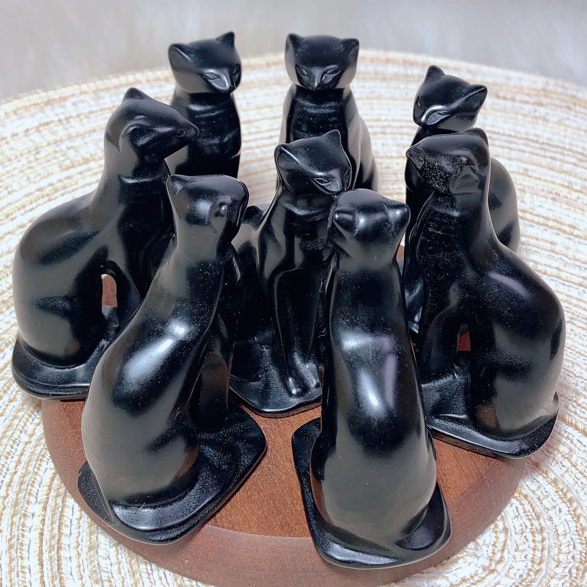 Black Obsidian Egyptian Cat-ToShay.org