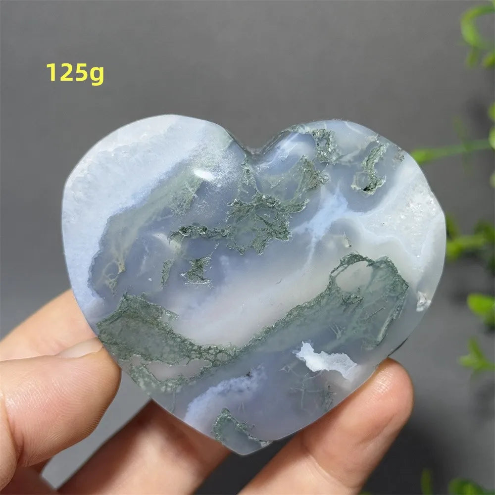 Green Moss Agate Heart-ToShay.org