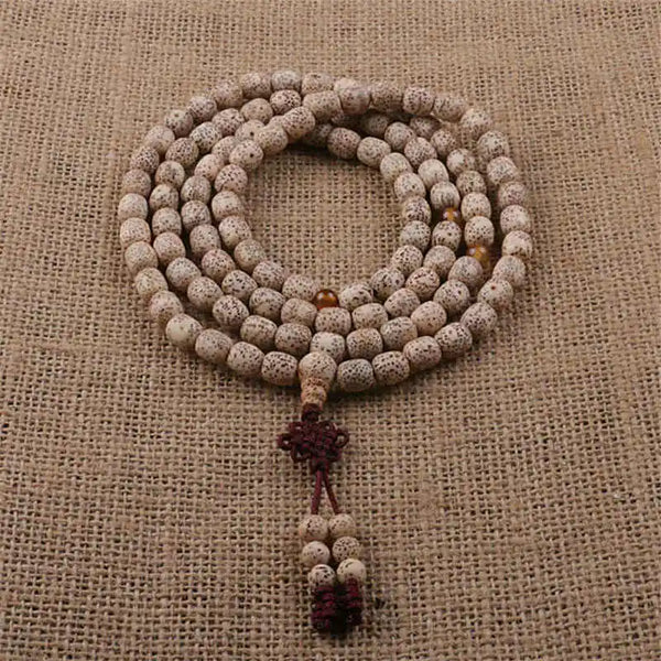 Brown Bodhi Bead Mala-ToShay.org