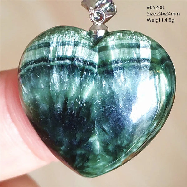 Green Seraphinite Pendant-ToShay.org