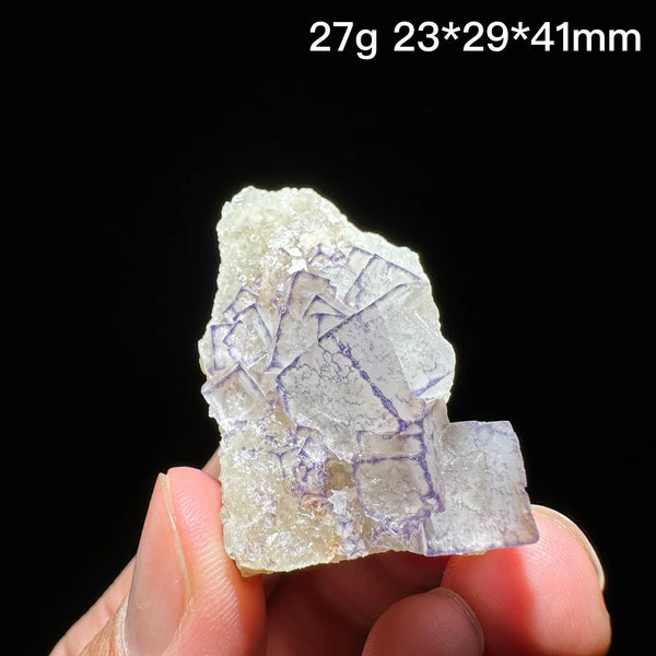 Purple Edge Fluorite Crystal-ToShay.org
