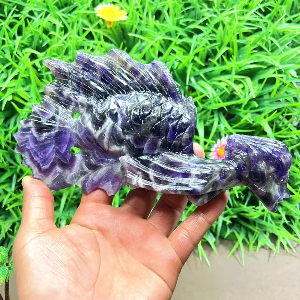 Purple Quartz Crystal Mermaid-ToShay.org