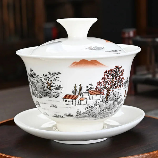 Gaiwan Ceramic Tea Tureen-ToShay.org