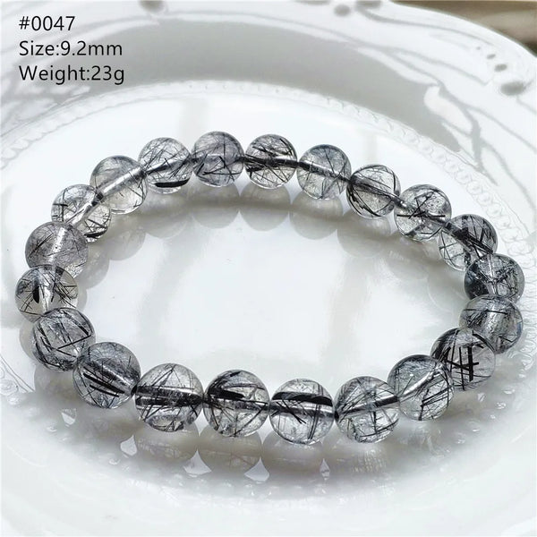 Black Rutilated Quartz Bracelet-ToShay.org