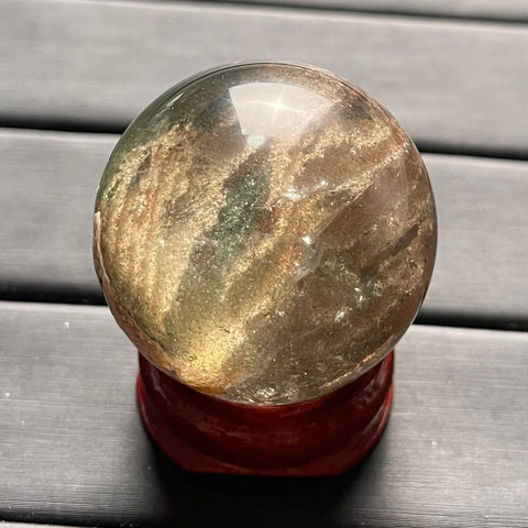 Green Phantom Quartz Ball-ToShay.org